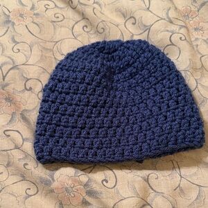 Cozy Blue Crochet Beanie